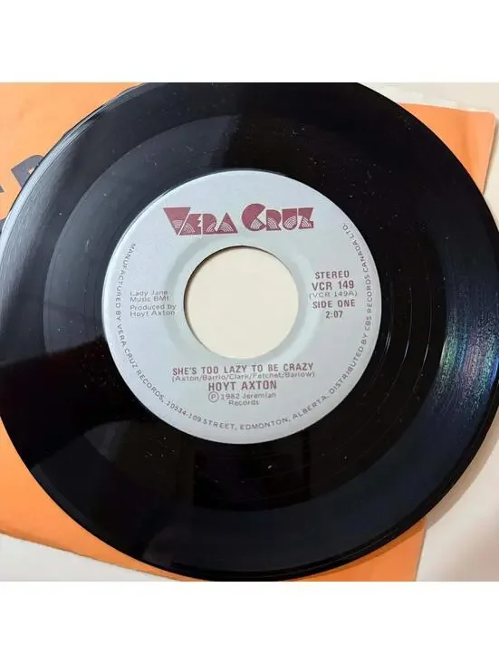 Hoyt Axton - You do not Tango/She's too Lazy to be Crazy 45rpm VG+ R23 - Picture 1 of 2